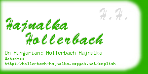 hajnalka hollerbach business card